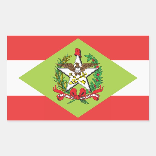 Santa Catarina, Pegatinas de la bandera brasileña (Anverso)