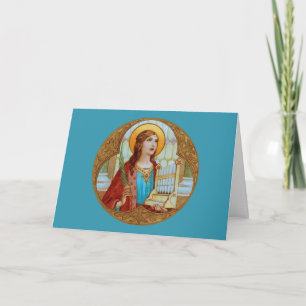 Santa Cecilia de Roma (BK 003) Tarjeta de saludo e