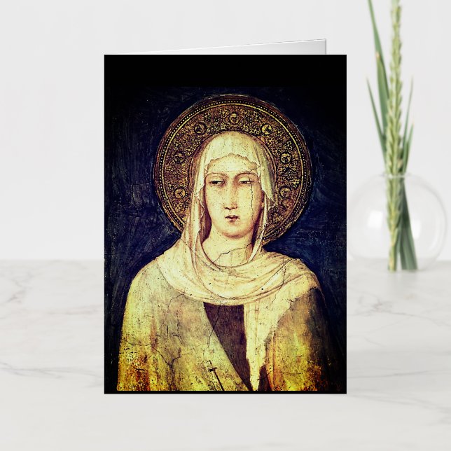 Santa Clara de Asís por Simone Martini (Anverso)