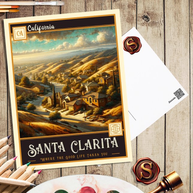 Santa Clarita, California | Tarjeta Postal Antigua (Subido por el creador)