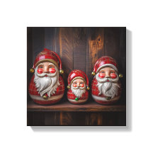 Santa Claus Arte Popular Primitivo Navidad Rústica