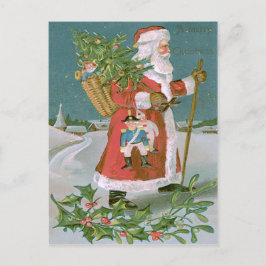 Santa Claus Cesta de árboles de Navidad Juguetes H