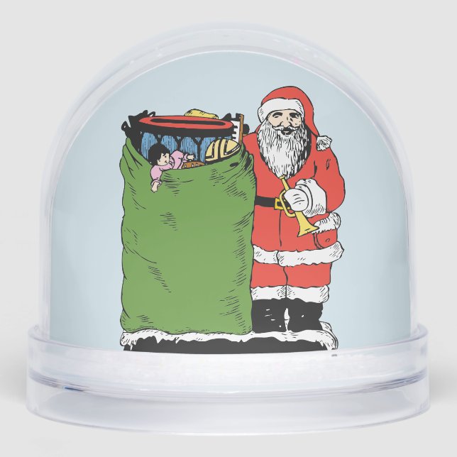 SANTA CLAUS CHRISTMAS SNOW GLOBES SNOW GLOBES (Anverso)