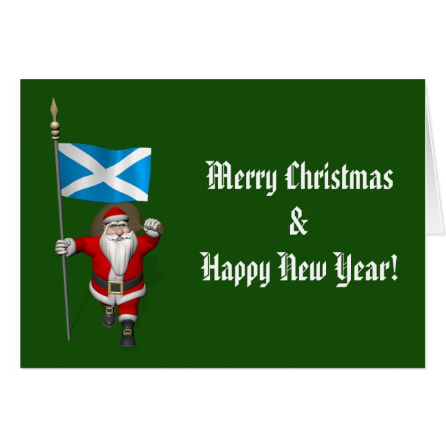 Santa Claus Con El Fin De Escocia (Anverso (Horizontal))