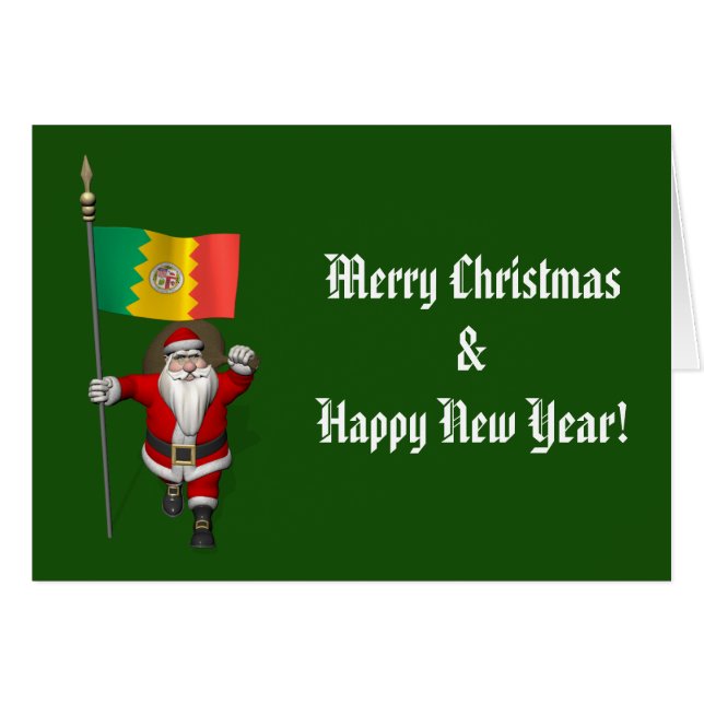 Santa Claus Con El Fin De Los Ángeles (Anverso (Horizontal))