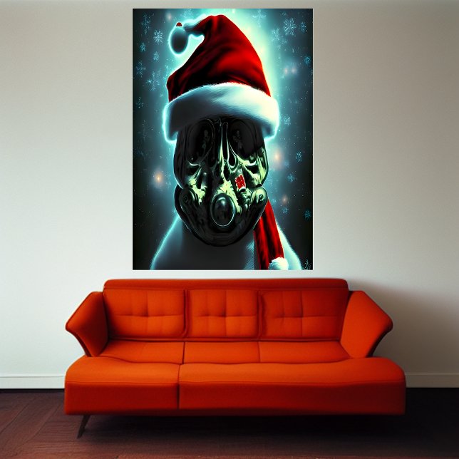 Santa Claus con máscara de gas | Poster de arte de (Subido por el creador)