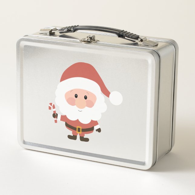 Santa Claus con personalizado de caña de caramelo (Anverso)