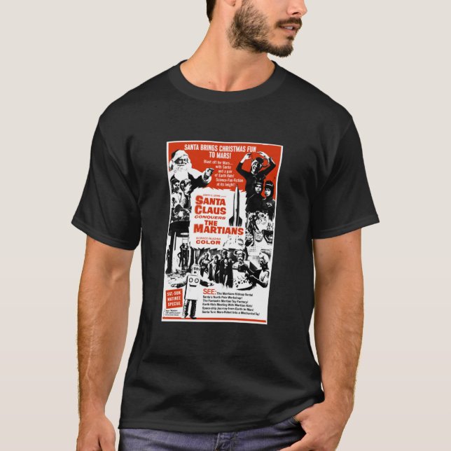 ¡Santa Claus conquista la camiseta de la película  (Anverso)