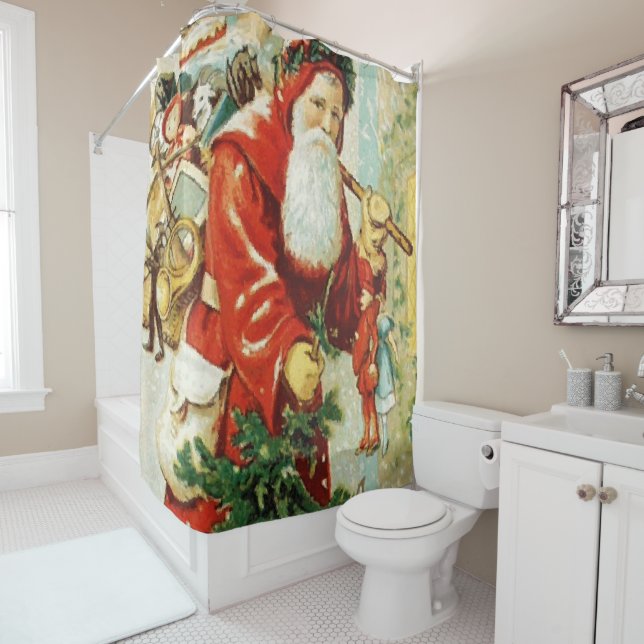 Santa Claus - Cortina de ducha (In situ)