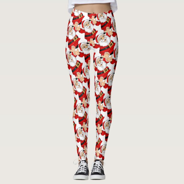 ¡Santa Claus Cute Leggings! Leggings (Anverso)