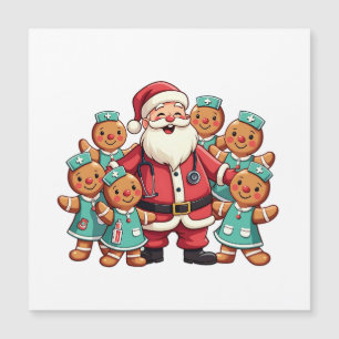 Santa Claus de Navidad Pan de Jengibre Enfermeras 