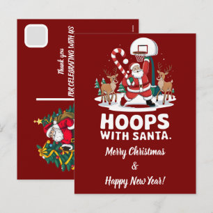 Santa Claus de Navidad personalizado lanzando balo