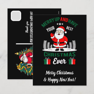 Santa Claus de Navidad personalizado lanzando balo