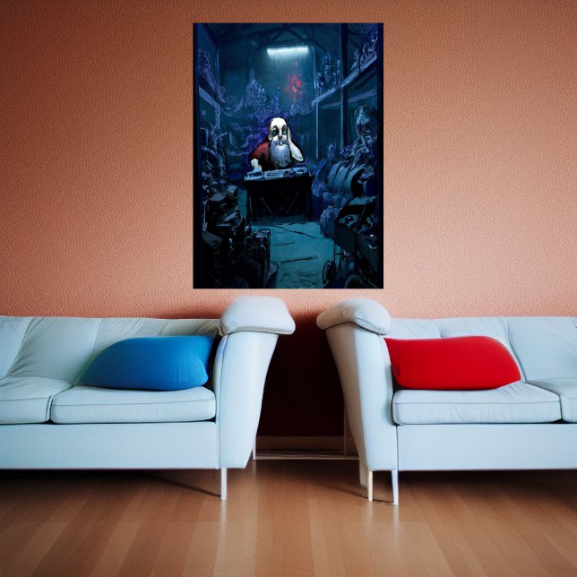 Santa Claus deprimido | Poster de arte de IA (Subido por el creador)