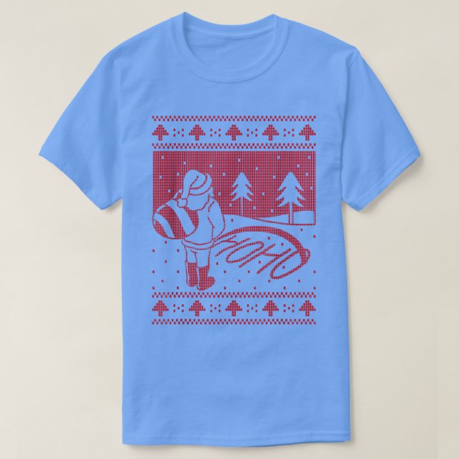 Santa claus divertido y feo suéter Xmas Hos  (Diseño del anverso)