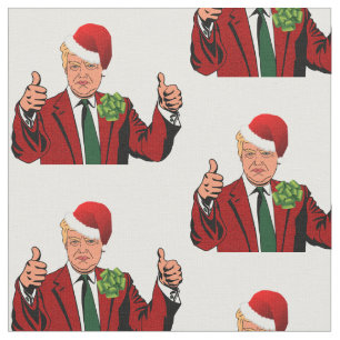 santa claus donald trump tela navidad