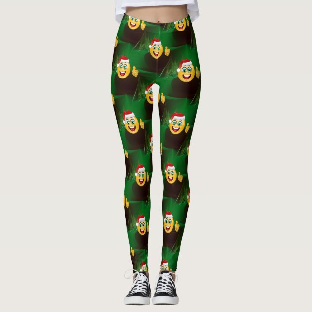 santa claus emojis leggings (Anverso)