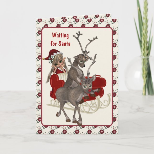 Santa Claus es la tarjeta de Navidades retrasados (Anverso)