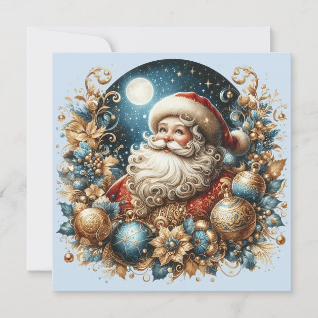 Santa Claus & Feliz Navidad personalizable  (Anverso)