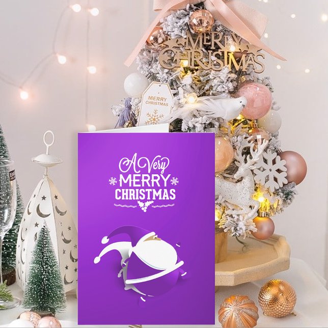 Santa Claus Feliz Navidad | Púrpura (Subido por el creador)