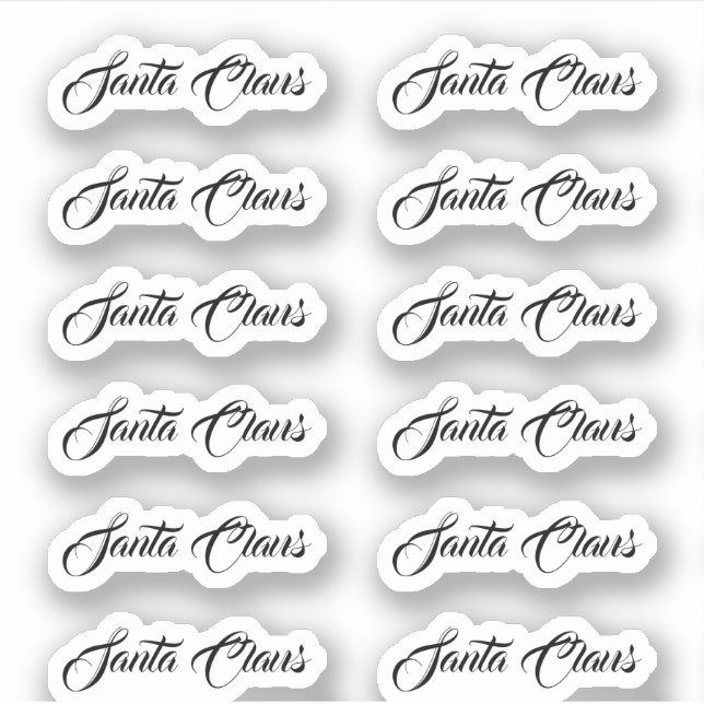 Santa Claus, firma de Bandung Pegatina (Anverso)