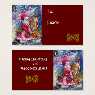 SANTA CLAUS JUGANDO A HARP Celtic Knots Navidades