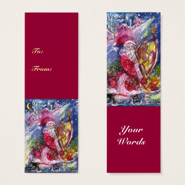 SANTA CLAUS JUGANDO HARP EN Navidades DE LUZ DE MO (Anverso y reverso)