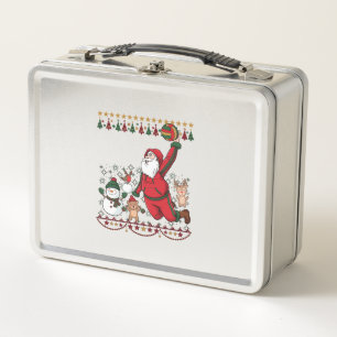 Santa Claus Navidad Voleibol Muñeco de nieve Reno