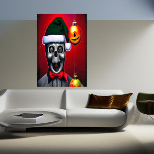 Santa Claus nueva ayudante Poster de arte de IA