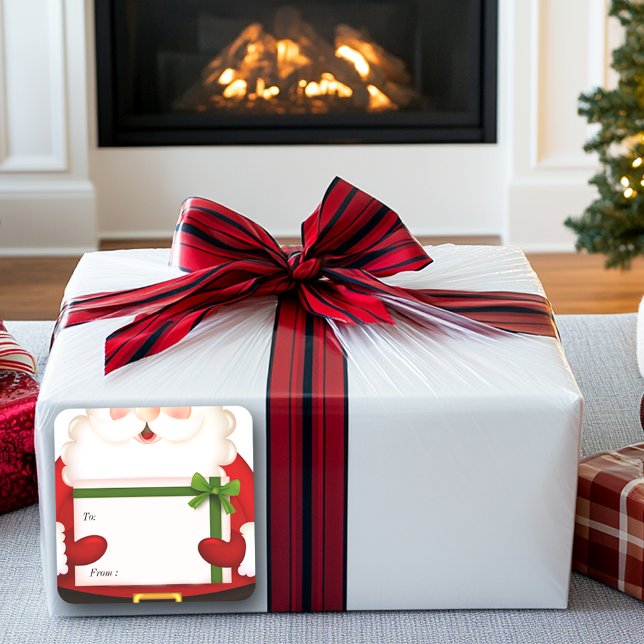 Santa Claus, Pegatina de regalos de Navidades (Subido por el creador)