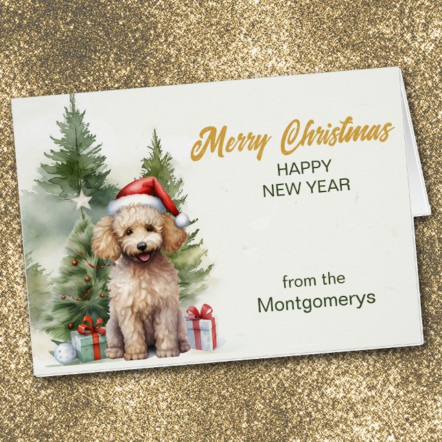 Santa Claus Poodle con Navidades de regalos (Subido por el creador)