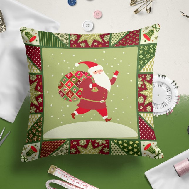Santa Claus Quilt | Cojín decorativo de Navidades (Subido por el creador)