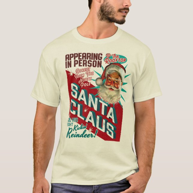 Santa Claus Una Noche Solo Navidades Camiseta (Anverso)