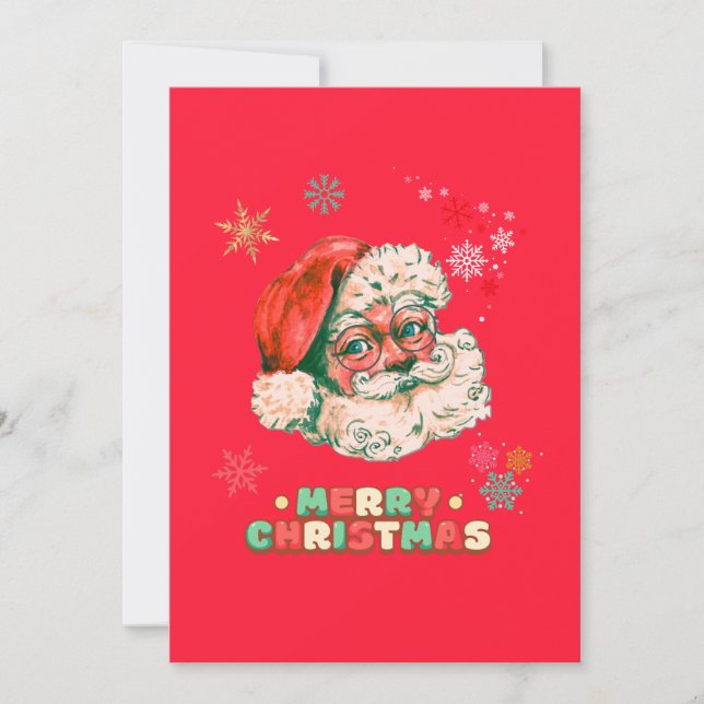 Santa Claus Vintage Feliz Navidad (Anverso)