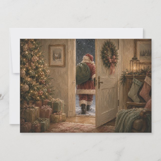 Santa Claus vintage Navidad  (Anverso)