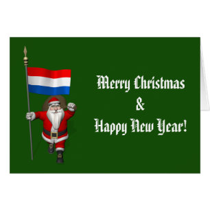 Santa Claus With Ensign Of The Netherlands