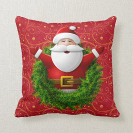 santa claus wreath vomitar almohada