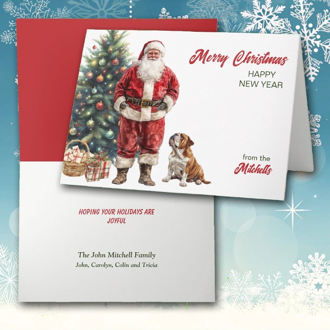 Santa Claus y Navidad de Bulldog (Subido por el creador)