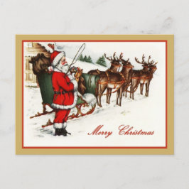 Santa Claus y Reno de Navidad Feliz Navidad