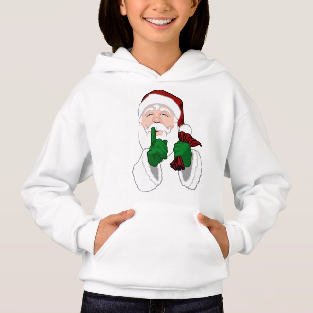 Santa Cláusula Hoodie Shirt Kids Santa Sweashirts (Anverso)