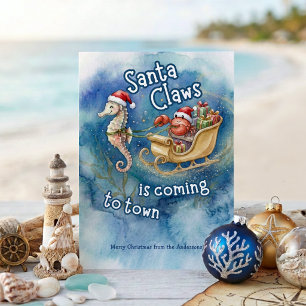 Santa Claws llega a la ciudad Navidad Costera