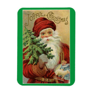Santa con imán de árbol