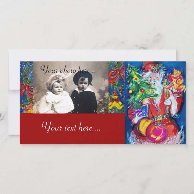 SANTA CON NAVIDAD Y REGALOS (Anverso)