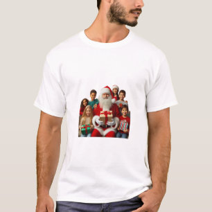 Santa con niños camisetas de T