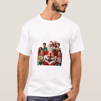 Santa con niños camisetas de T