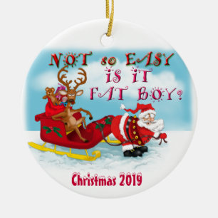Santa con ornamento de renos