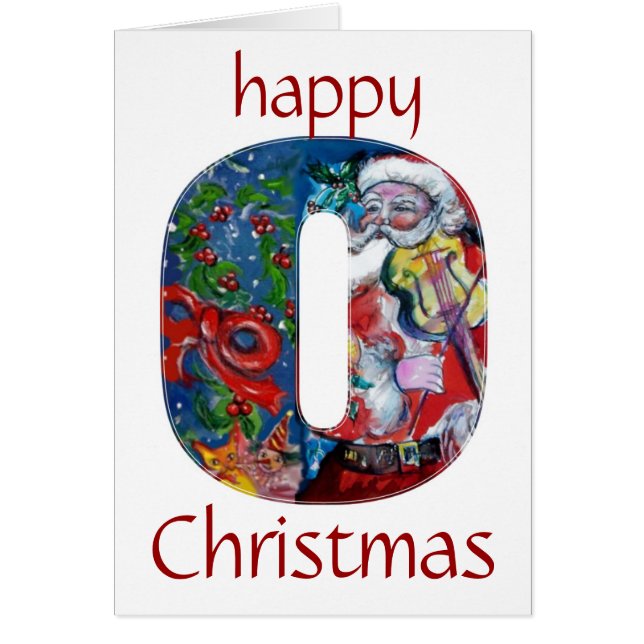 SANTA CON VIOLÍN O MONOGRAM (Frente)