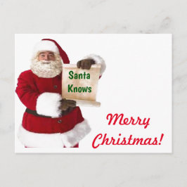 Santa Conoce la postal de los Navidades
