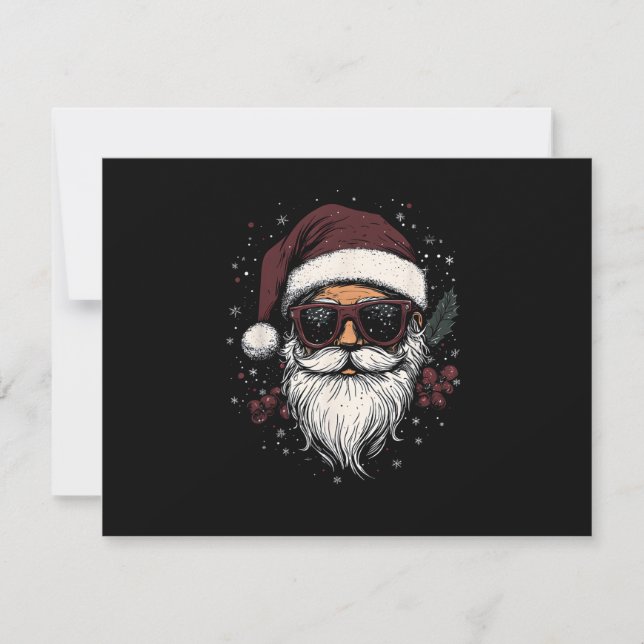 Santa Cool con Gafas de Sol Navidad (Anverso)
