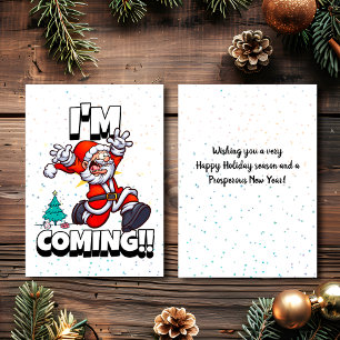Santa corriendo, Humor Navideño 2022 Navidad Diver